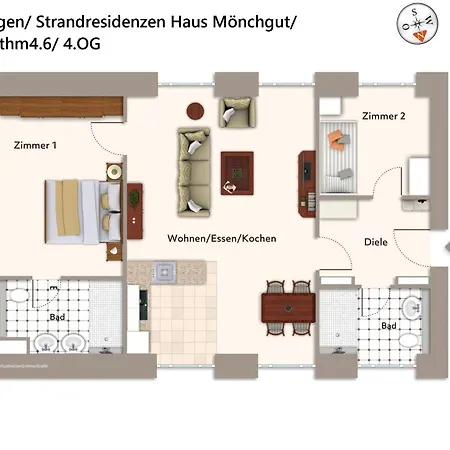 Strandresidenzen Strandresidenzen Haus Moenchgut 4 6 Binz